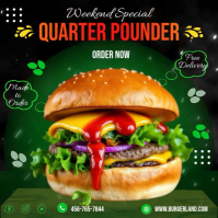 Burger Special Deal Video Instagram Post template