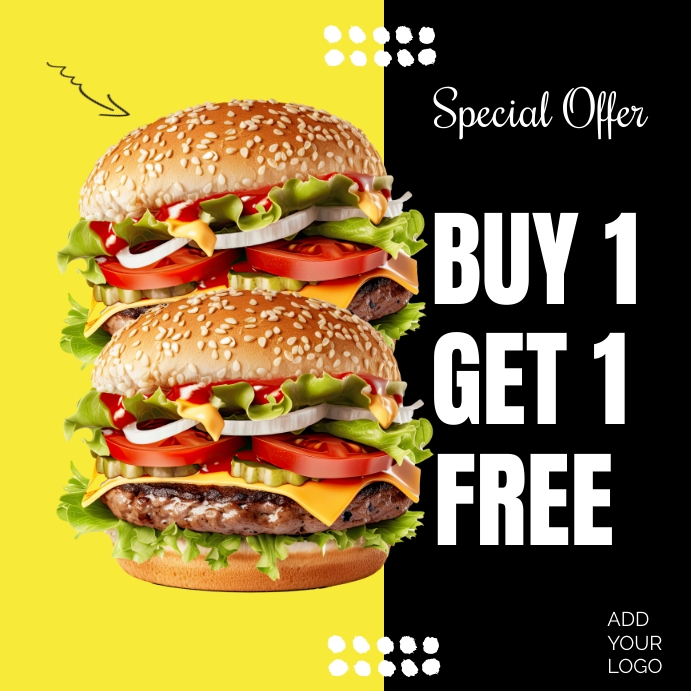 Burger Special Offer Template | PosterMyWall