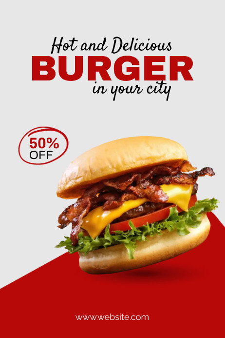 Burger template Cartaz