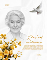 Burial Flyer | Burial poster | Burial flyer template Løbeseddel (US Letter)