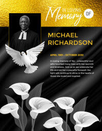 Burial flyer | Burial Poster | Burial template | Burial Invitation