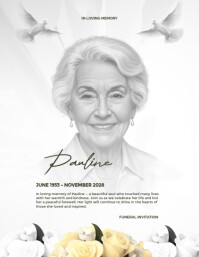 Burial Flyer | Burial Poster | Funeral Flyer template