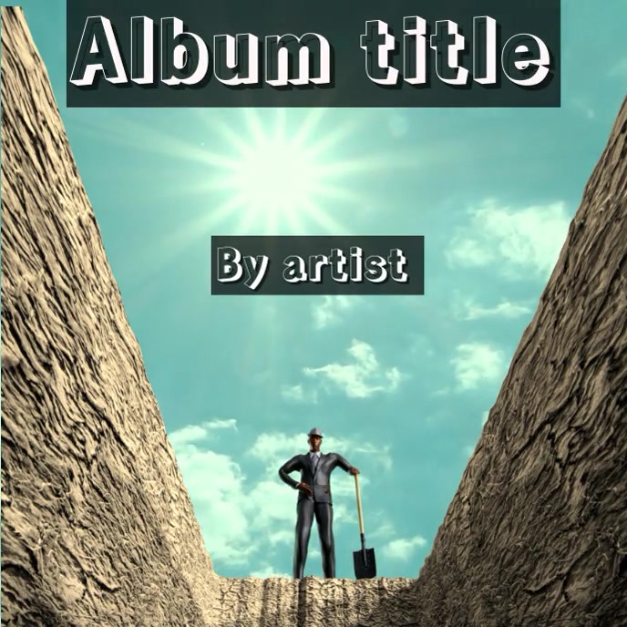 Buried away album cover template