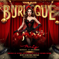 Burlesque Instagram Post template