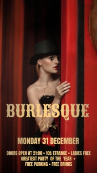 Burlesque Flyer Template Instagram 快拍