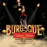 Burlesque Show Instagram Post template