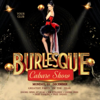 Burlesque Show Instagram Post template