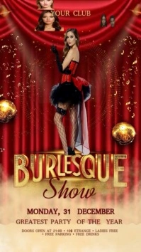 Burlesque Show Instagram Story template