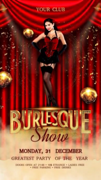 Burlesque Show Instagram Story template