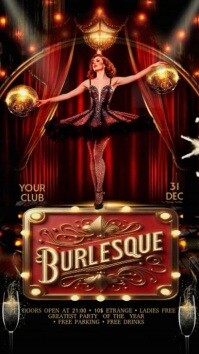 Burlesque Show Historia de Instagram template