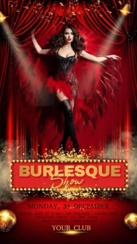 Burlesque Show Digitalt display (9:16) template