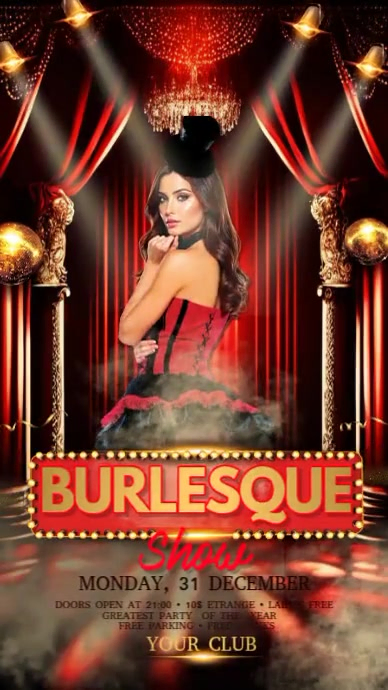 Burlesque Show Digitalt display (9:16) template