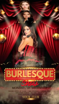 Burlesque Show Digitalt display (9:16) template