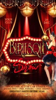 Burlesque Show Digital Display (9:16) template