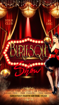 Burlesque Show Digital Display (9:16) template