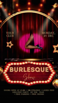 Burlesque Show Instagram Story template