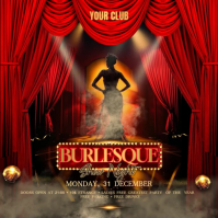 Burlesque Show Instagram Post template