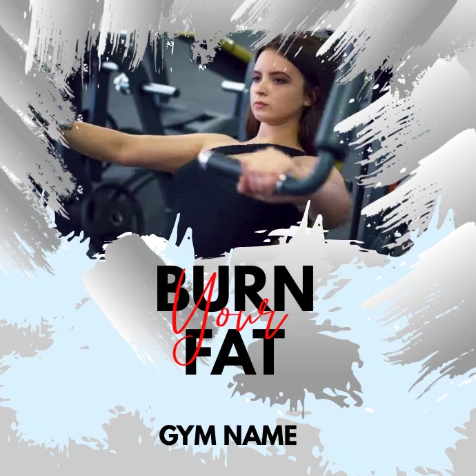 You R Fat Poster Plantilla de Burn your fat | PosterMyWall