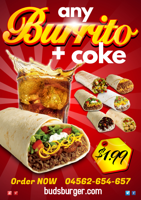 Burrito Poster Template PosterMyWall