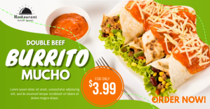 Burrito Social Media Ad Template Изображение, которым поделились на Facebook