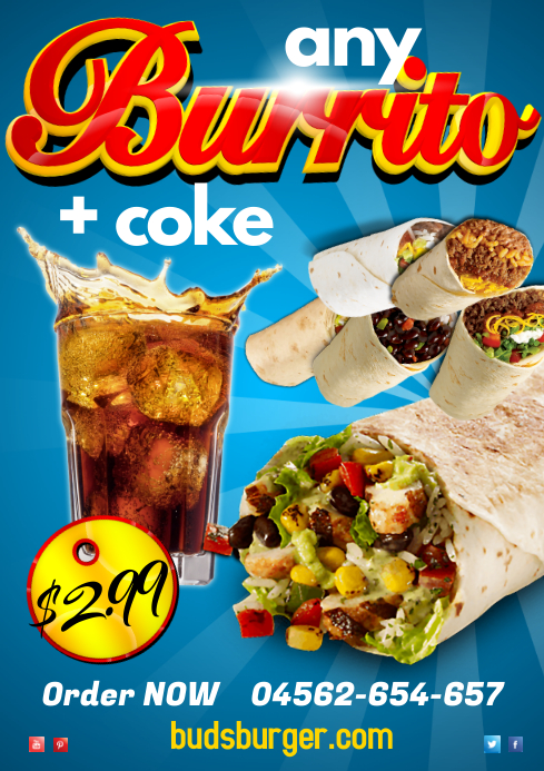 Burrito Special Leaflet Template PosterMyWall