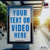 Szary Customizable Advertisement Instagram Post Template