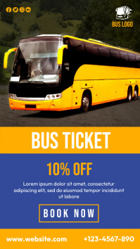 Bus Booking Add Bus Ticket Booking Ad Template | PosterMyWall