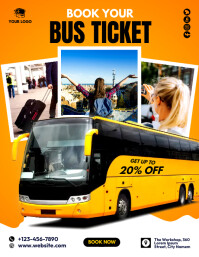 Bus Booking Add Bus Ticket Booking Ad Template | PosterMyWall