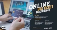 Bus ticket Facebook Event Cover template