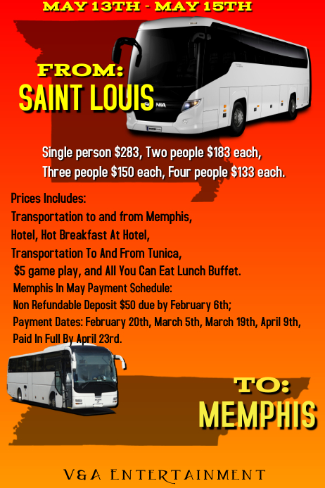 Bus Tour Flyer Template Postermywall