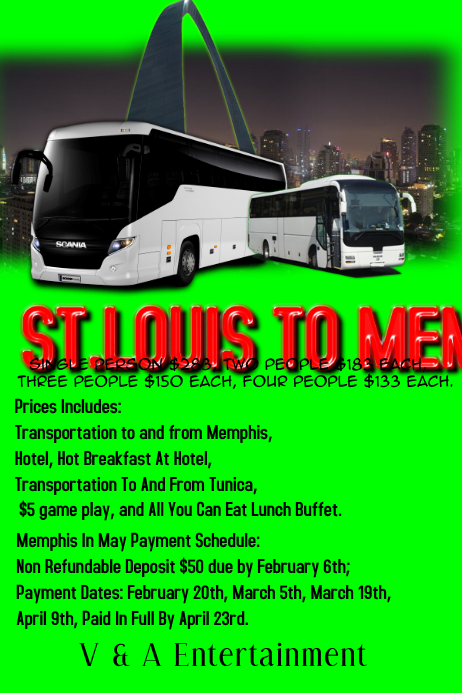 bus tours flyer Plakat template