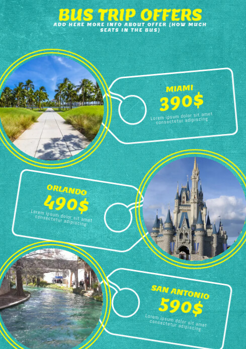 Van Ride Flyer Bus Trip Flyer Template | PosterMyWall