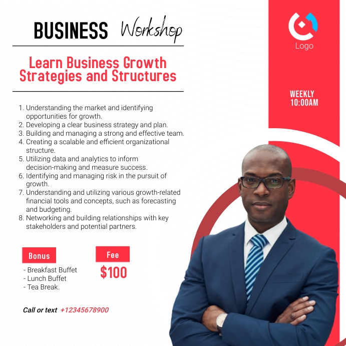 Business | Online Workshop Template | PosterMyWall