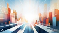 Business Abstract zoom virtual background Presentation (16:9) template