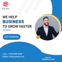 Business ad - Digital Marketing post Сообщение Instagram template