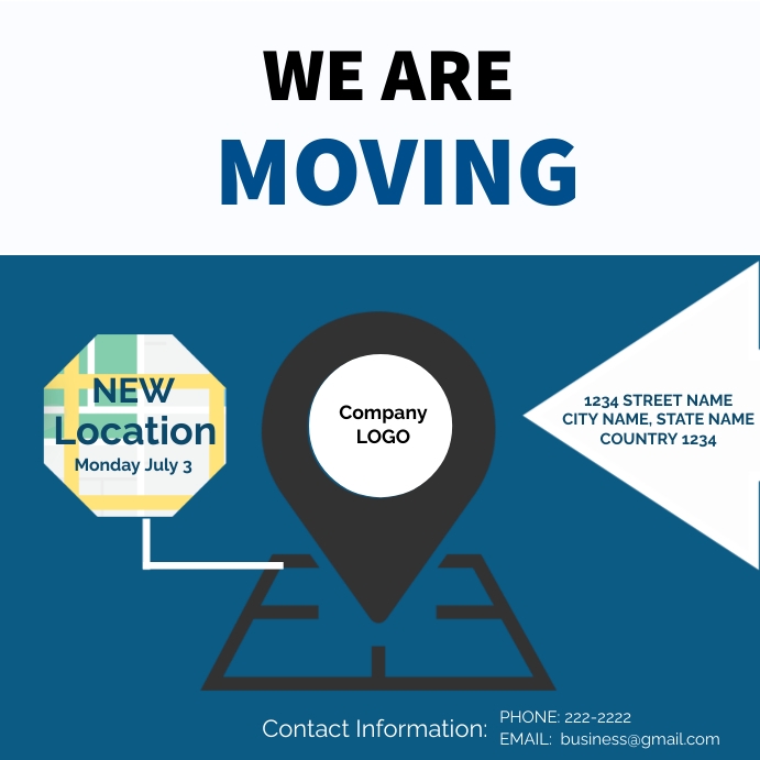 Business address Template | PosterMyWall