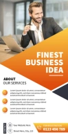 Business Ads Roll Up Banner 3' × 6' template