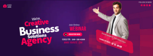 Viola Business Webinar Facebook Cover Photo Template