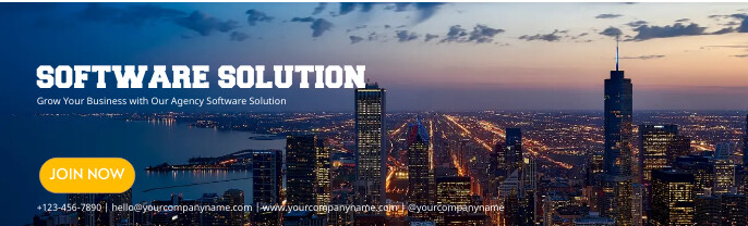 Business Agency Software Linkedin Banner Template | PosterMyWall