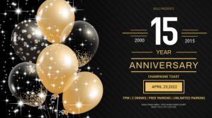 BUSINESS ANNIVERSARY Цифровой дисплей (16 : 9) template