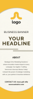 Blanc Business Marketing Banner Banner 2' × 6' Template