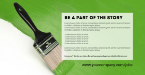 Зеленый Job Recruitment Facebook Ad Template