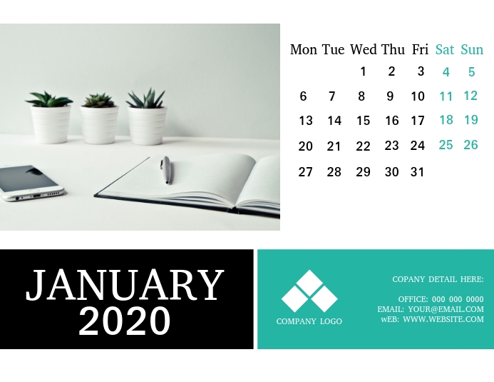 Business Calendar Template | PosterMyWall