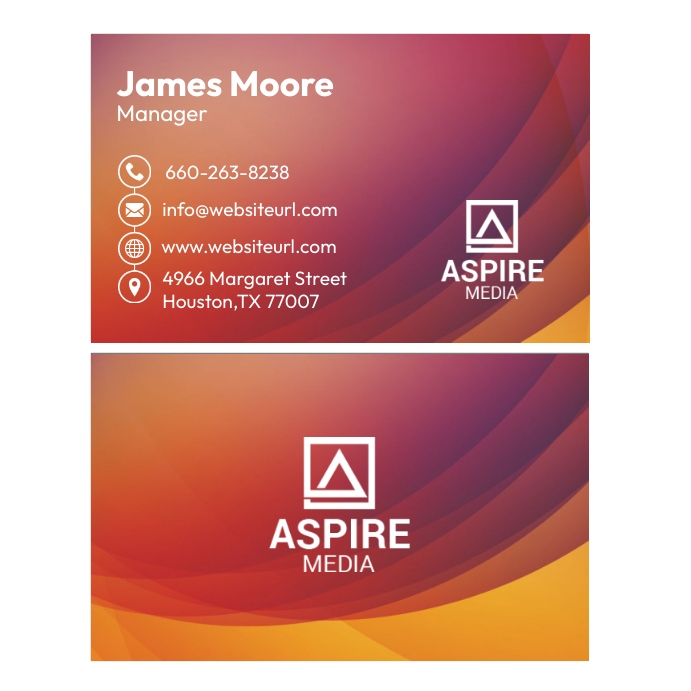Business Calling Card Ads Template PosterMyWall