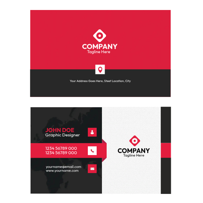 Business Calling Card Design Template | PosterMyWall