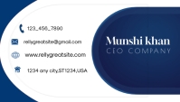 White Business card (2) Business Card Template