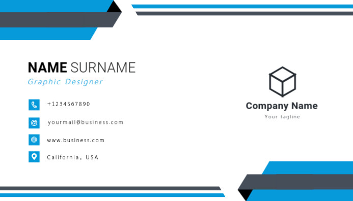 Business card and name card design template