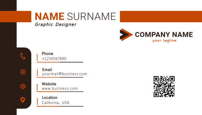 business card and name card design template Biglietto da visita