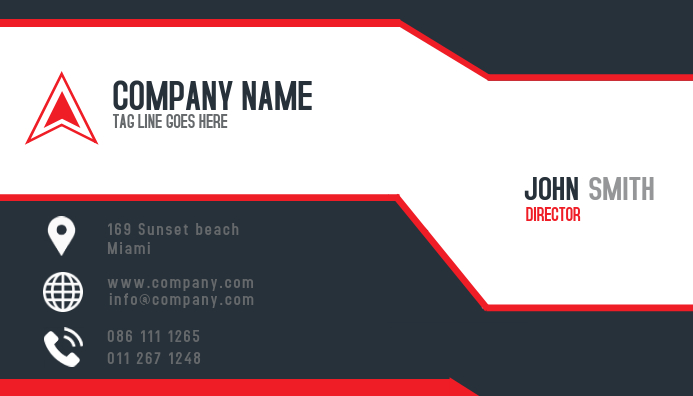 Business card design Wizytówka template