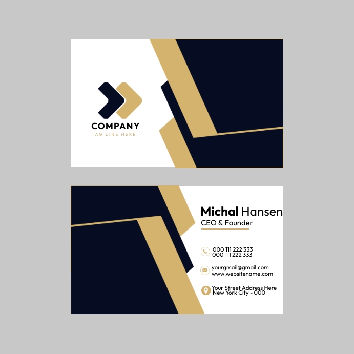 Business Card Template PosterMyWall